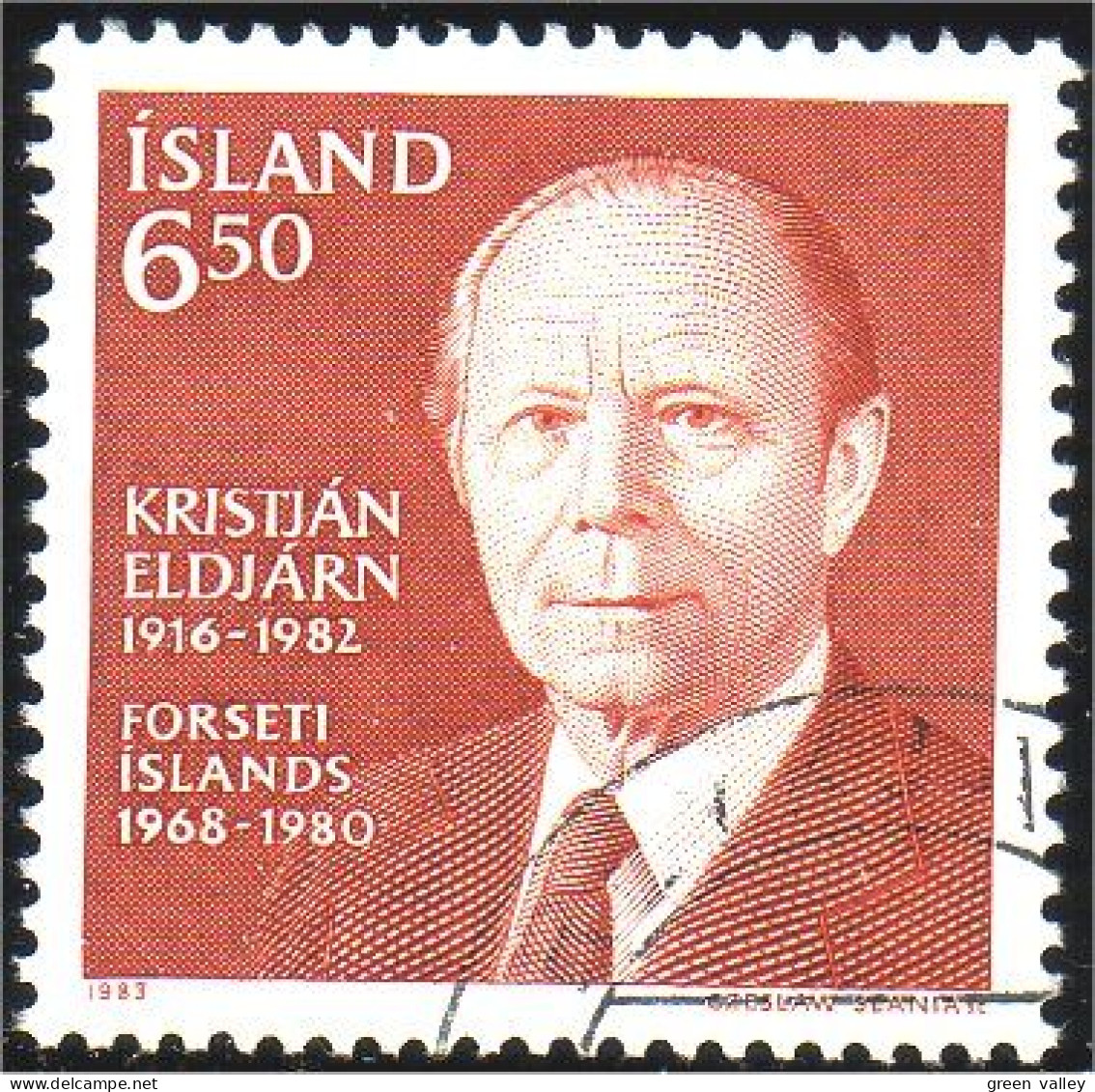 496 Iceland Eldjarn (ISL-203) - Unused Stamps