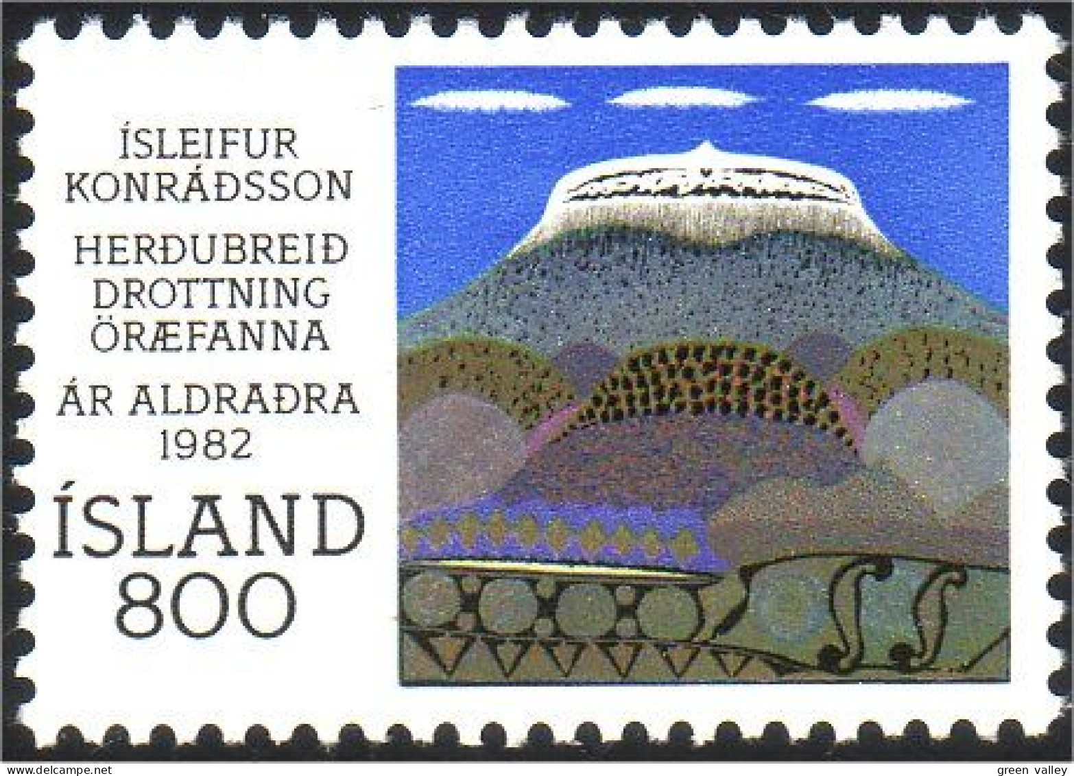 496 Iceland Painting MNH ** Neuf SC (ISL-148) - Unused Stamps