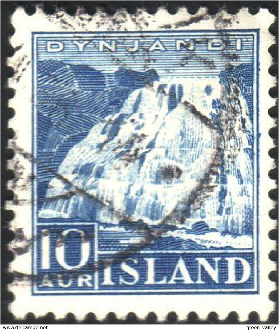 496 Iceland 5a Dynjandi Chute Eau Waterfall (ISL-33) - Usati