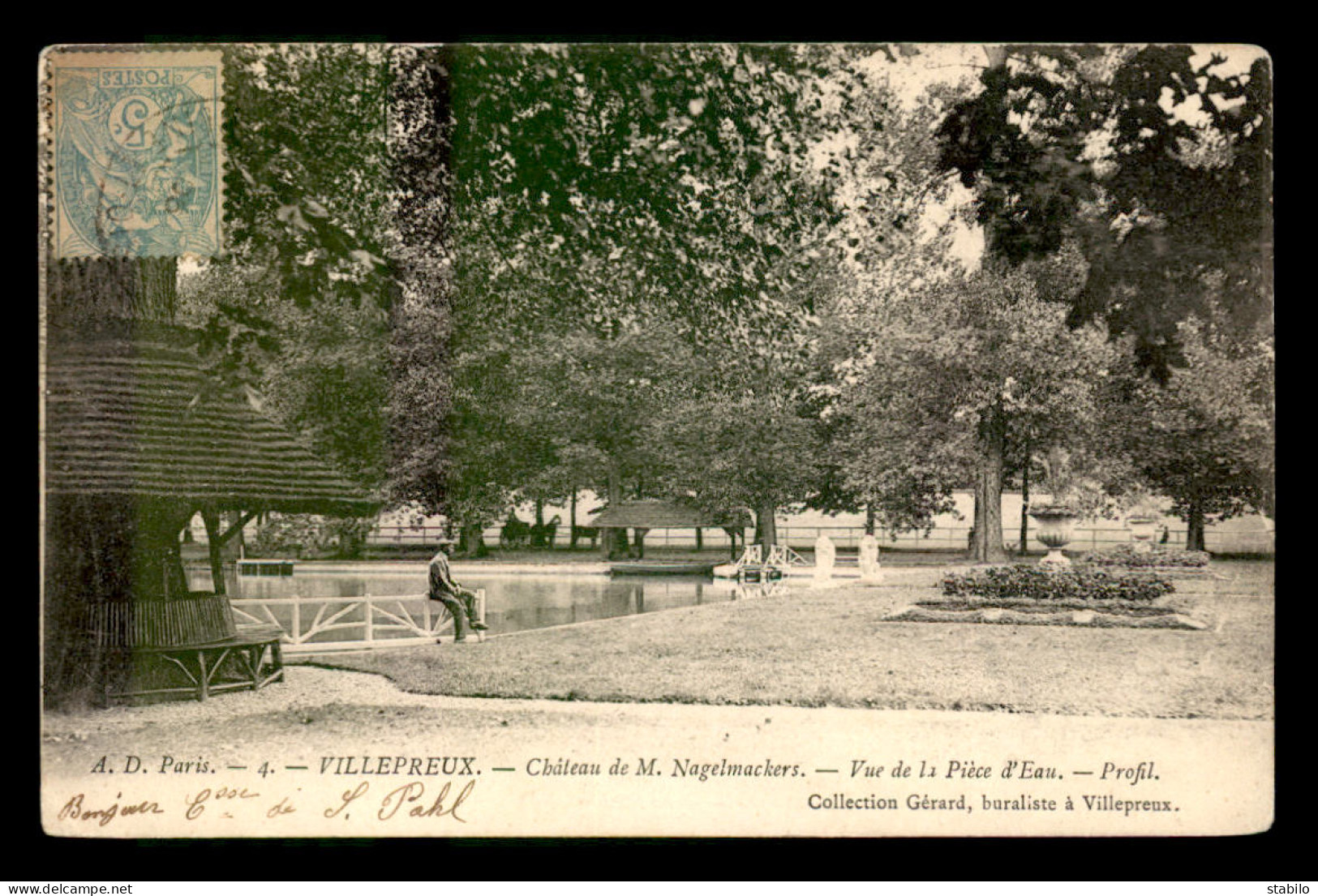 78 - VILLEPREUX - CHATEAU DE M. NAGELMACKERS - LA PIECE D'EAU - Villepreux