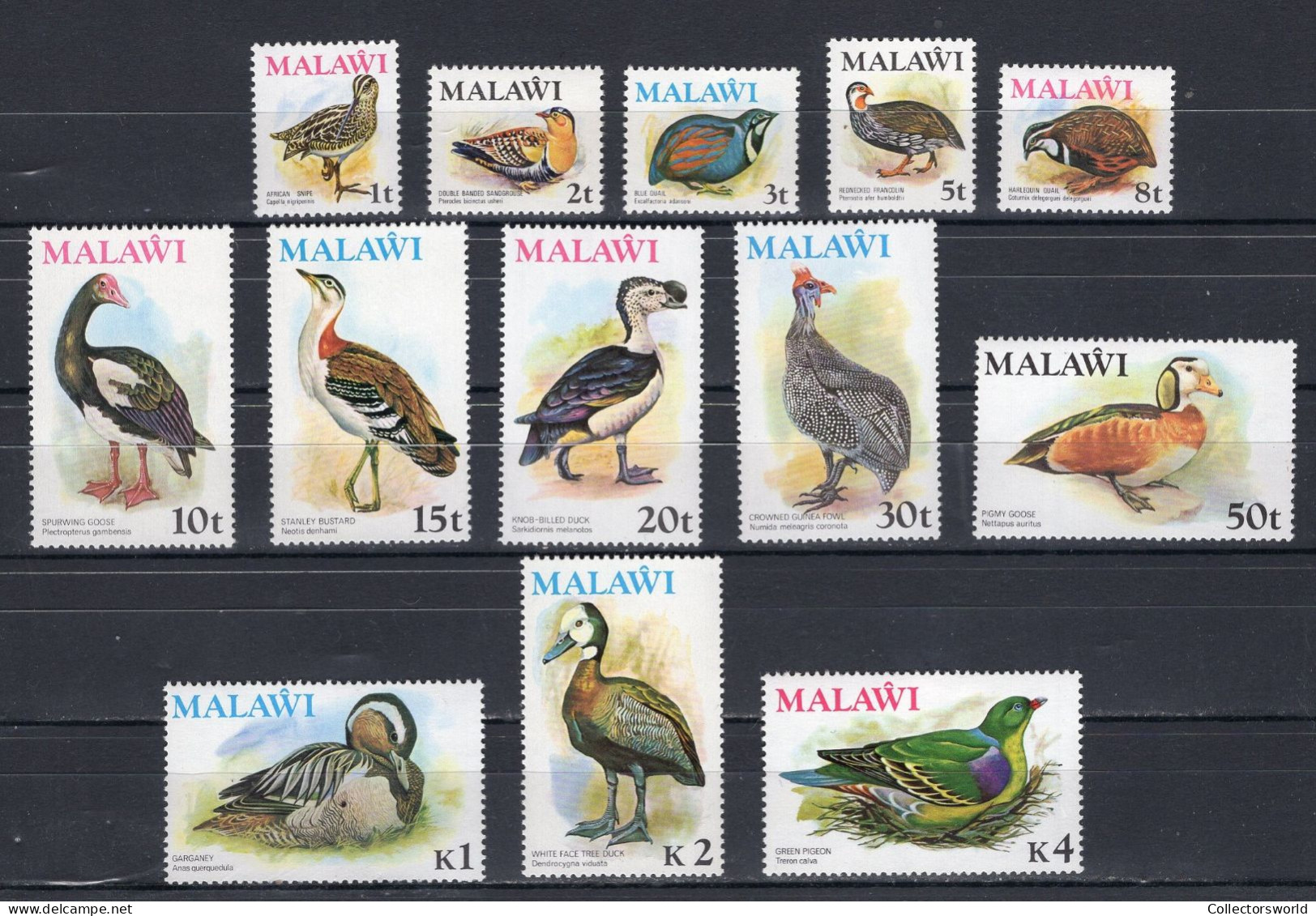 Malawi Serie 13v 1975 Birds Definitives MNH - Malawi (1964-...)