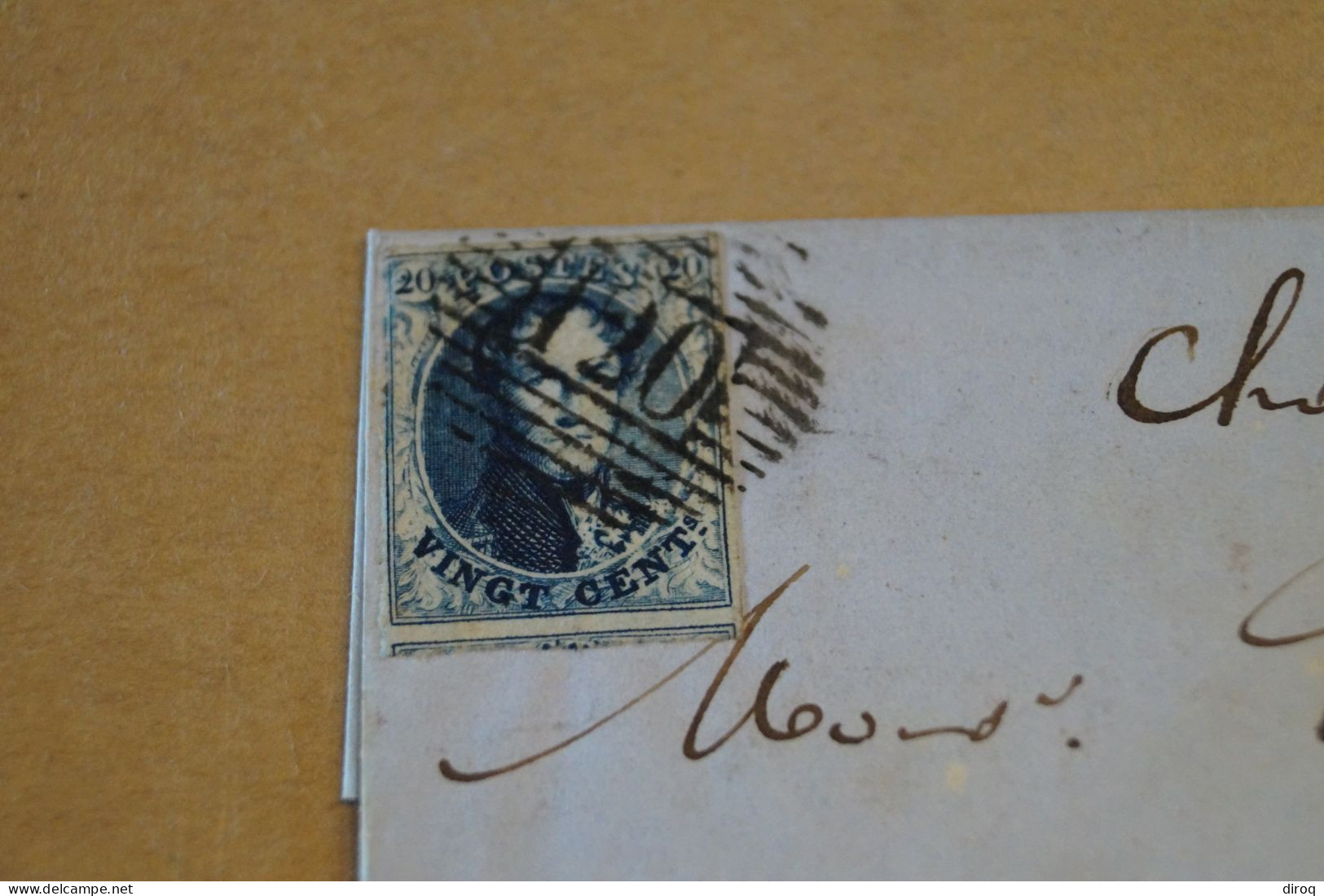 Bel Envoi,très Belle Oblitération Poste,belle Marge,Châtelineau Poste N° 120 - 1849-1850 Medaillen (3/5)