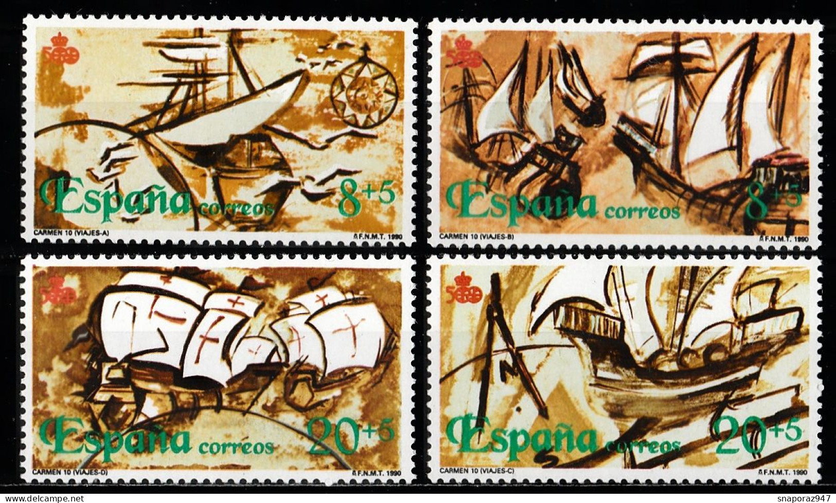 1990 Spagna Boat MNH** Tr117 - Barcos