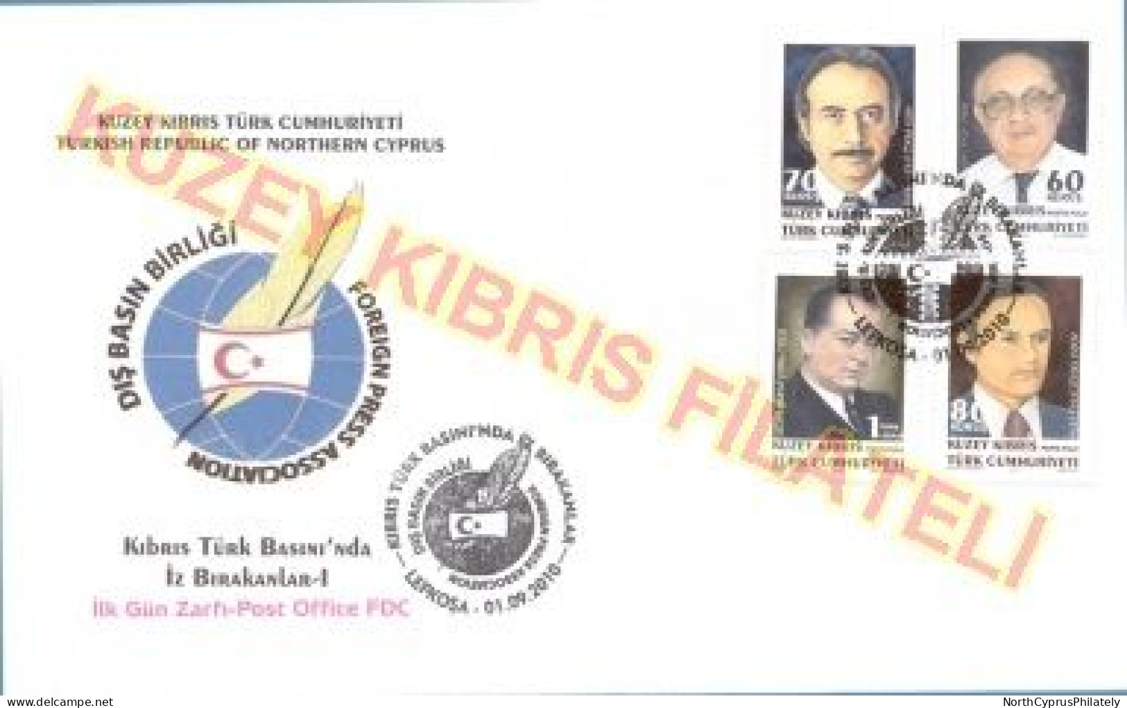 2010 TURKISH CYPRUS ZYPERN CIPRO CHYPRE "Complete Year Set Of FDC's" FDC - Lettres & Documents
