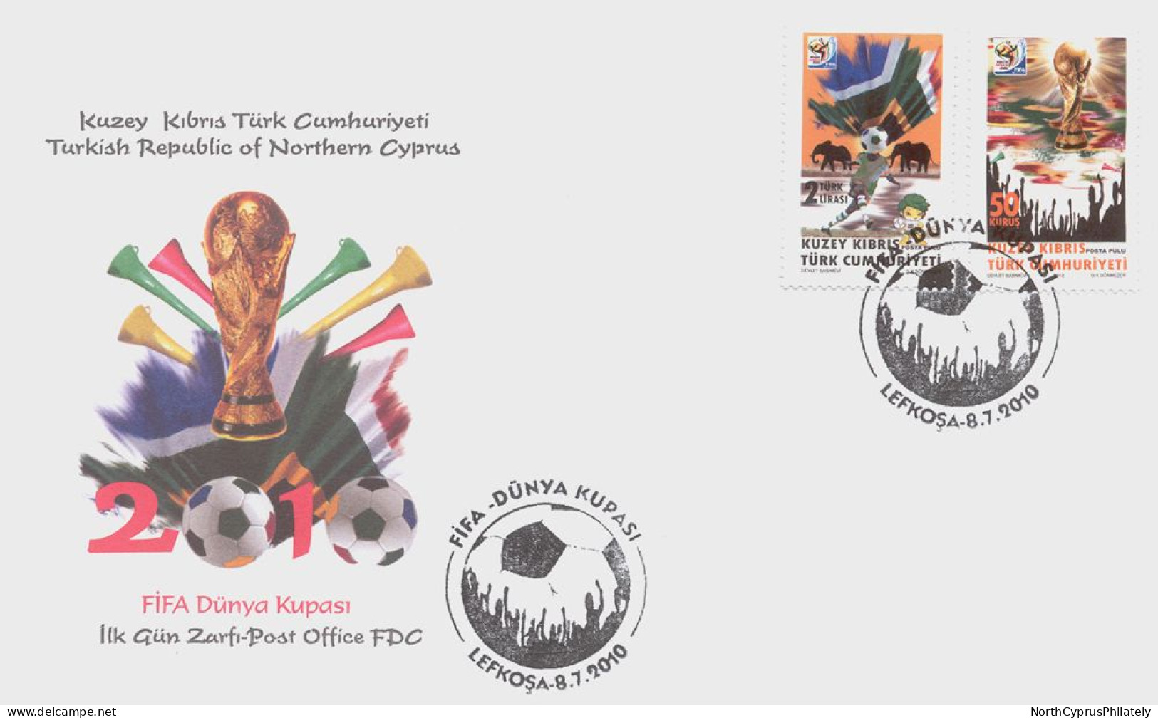 2010 TURKISH CYPRUS ZYPERN CIPRO CHYPRE "Complete Year Set of FDC's" FDC