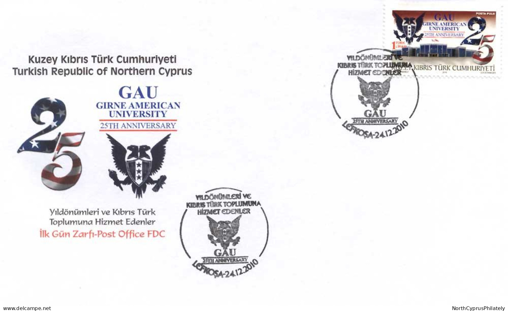 2010 TURKISH CYPRUS ZYPERN CIPRO CHYPRE "Complete Year Set of FDC's" FDC