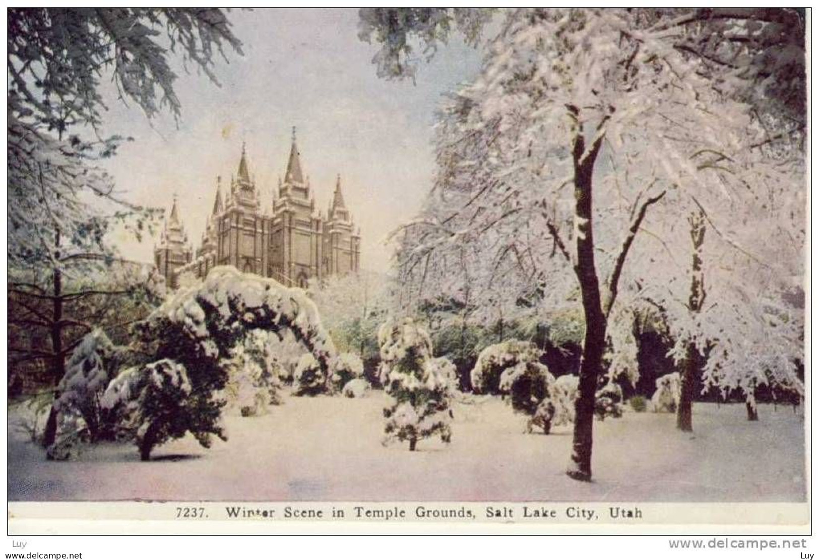 Salt Lake City, Utah, Old PC - City Hall, Colorado SpringsWinter Scene In Temple Grounds, Old PC 1939 - Salt Lake City