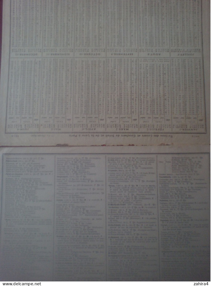Almanach P.T.T Carte Haute-Garonne (Manque Au Moins 2 Pages ?) Ecole De Ski Enfants Neige Montagne - Groot Formaat: 1961-70