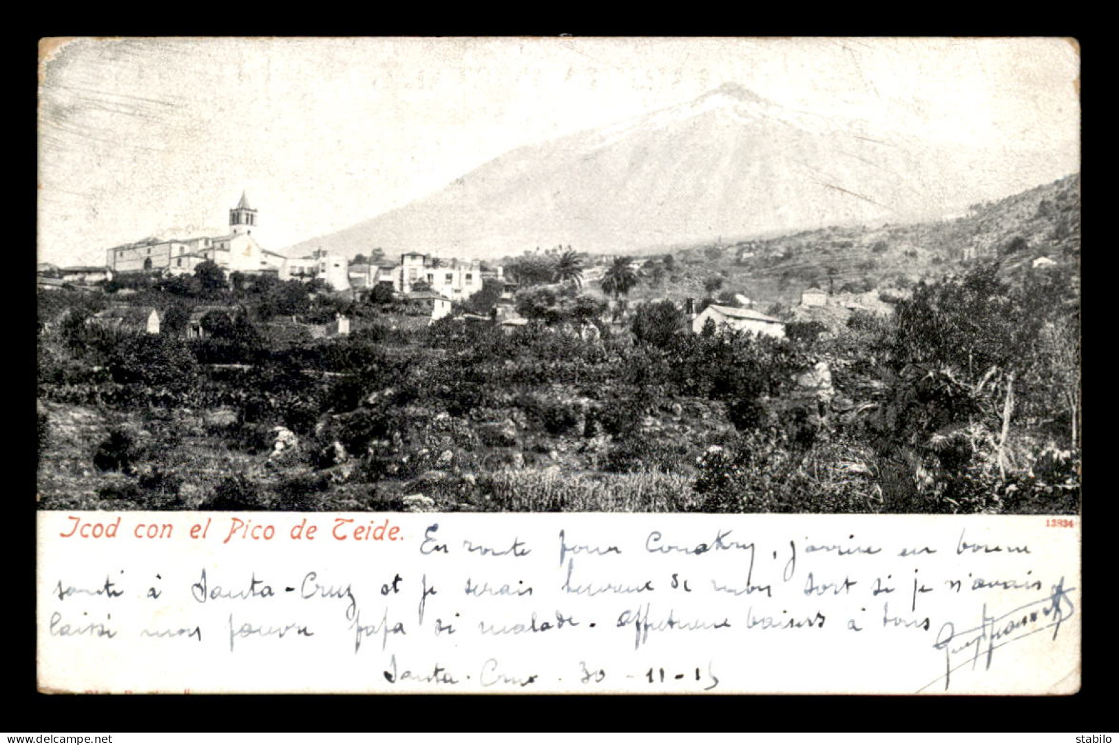 ESPAGNE - ICOD CON EL PICO DE TEIDE - Sonstige & Ohne Zuordnung