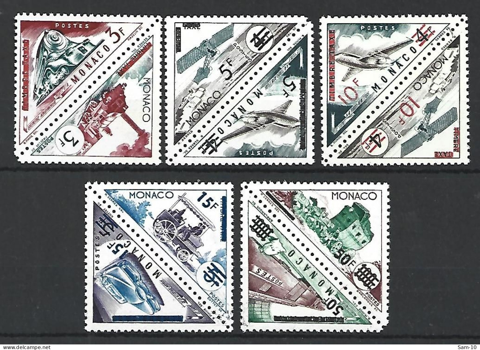 Timbre De Monaco Neuf ** Taxe N 455 / 462 + 471 /  472 - Postage Due