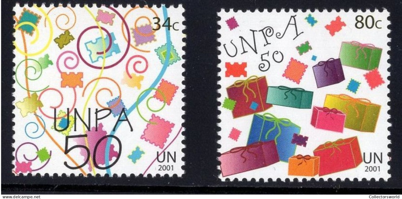 United Nations UN New York Serie 2v 2001 Postal Administration UNPA MNH - Ongebruikt
