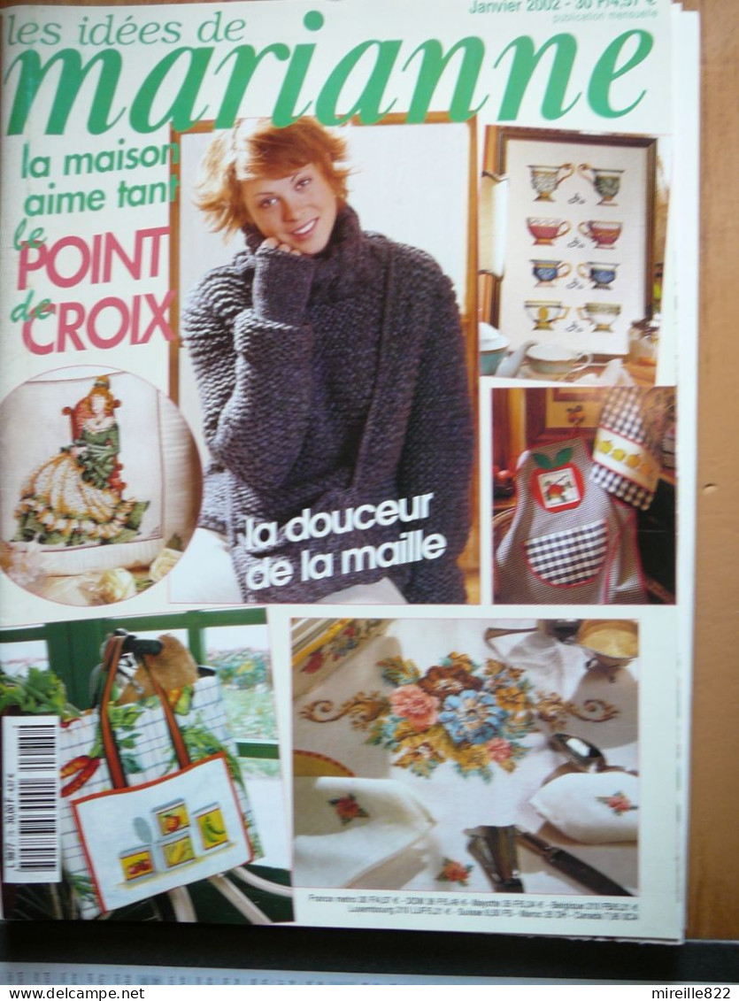 Revue Les Idées De Marianne -Janvier 2002 - Cross Stitch