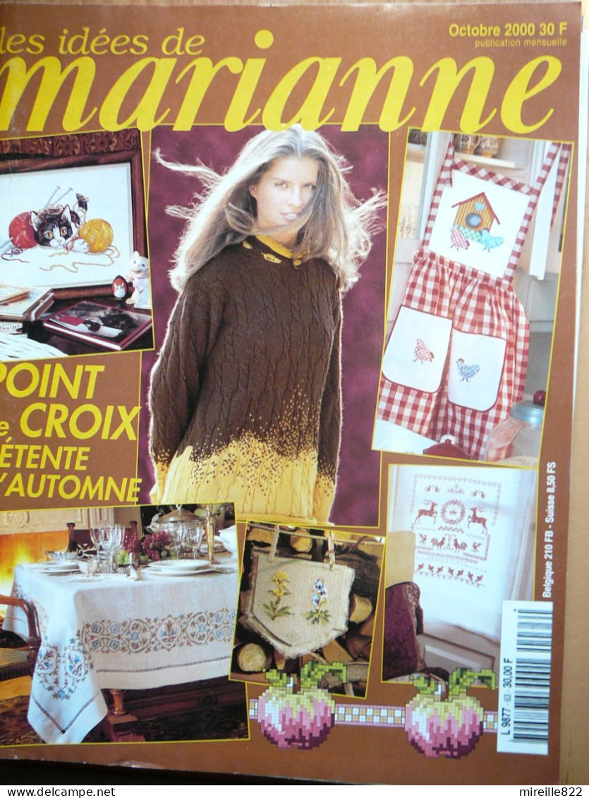 Revue Les Idées De Marianne - Octobre 2000 - Cross Stitch