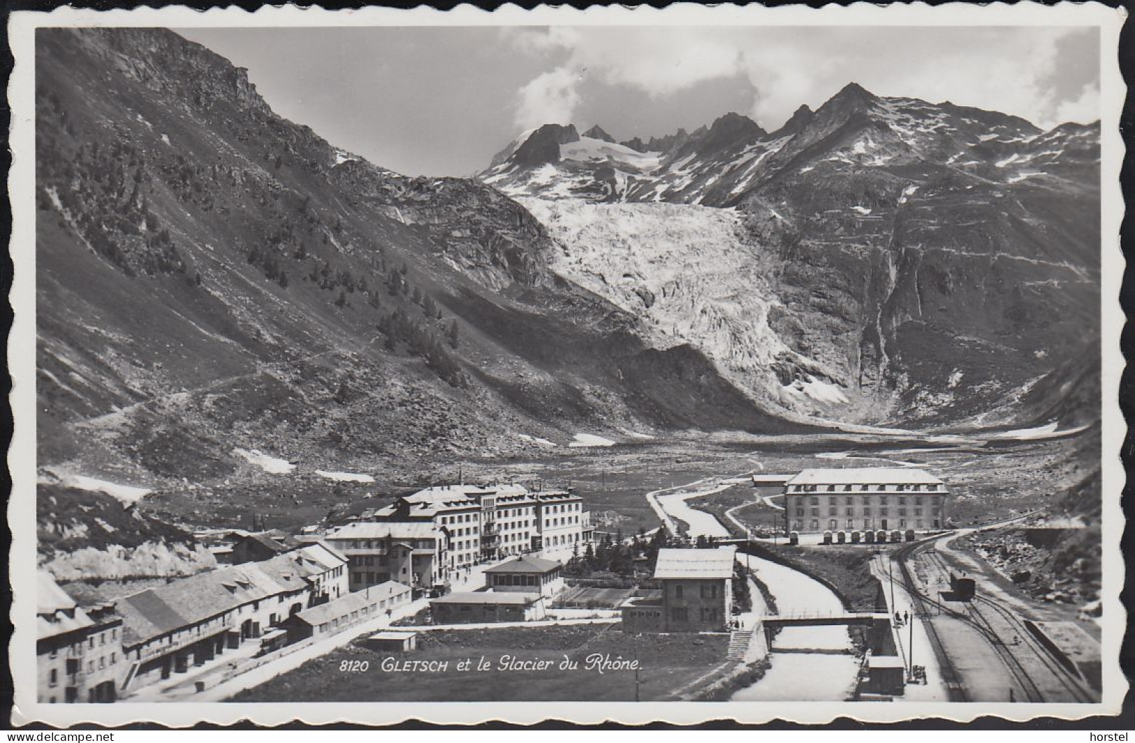 Schweiz - 3999 Obergoms - Gletsch - Bahnhof - Station - Eisenbahn - Railway Station - Nice Stamp - Obergoms