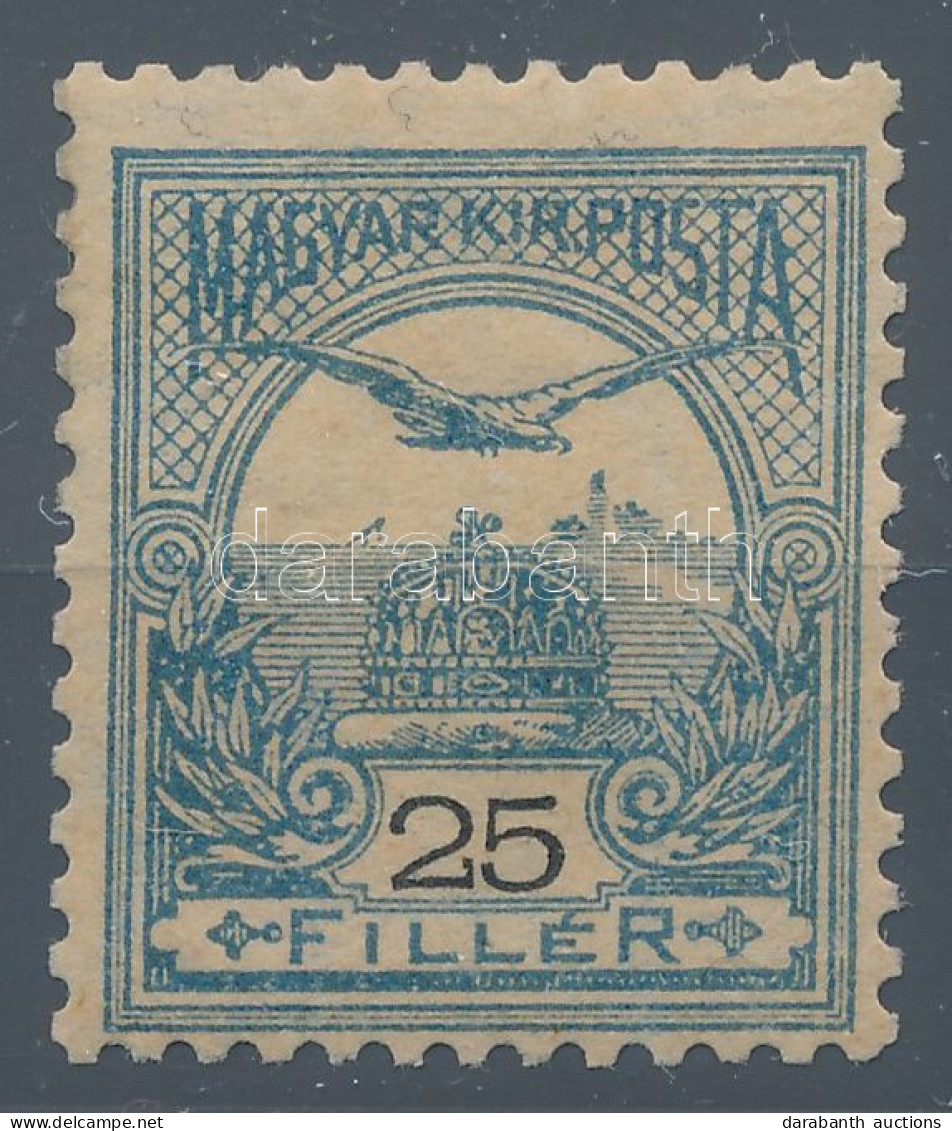 ** 1900 Turul 25f D, A Legritkább Számvízjelállás, Kifogástalan Minőségben RRR! (110.000) - Altri & Non Classificati