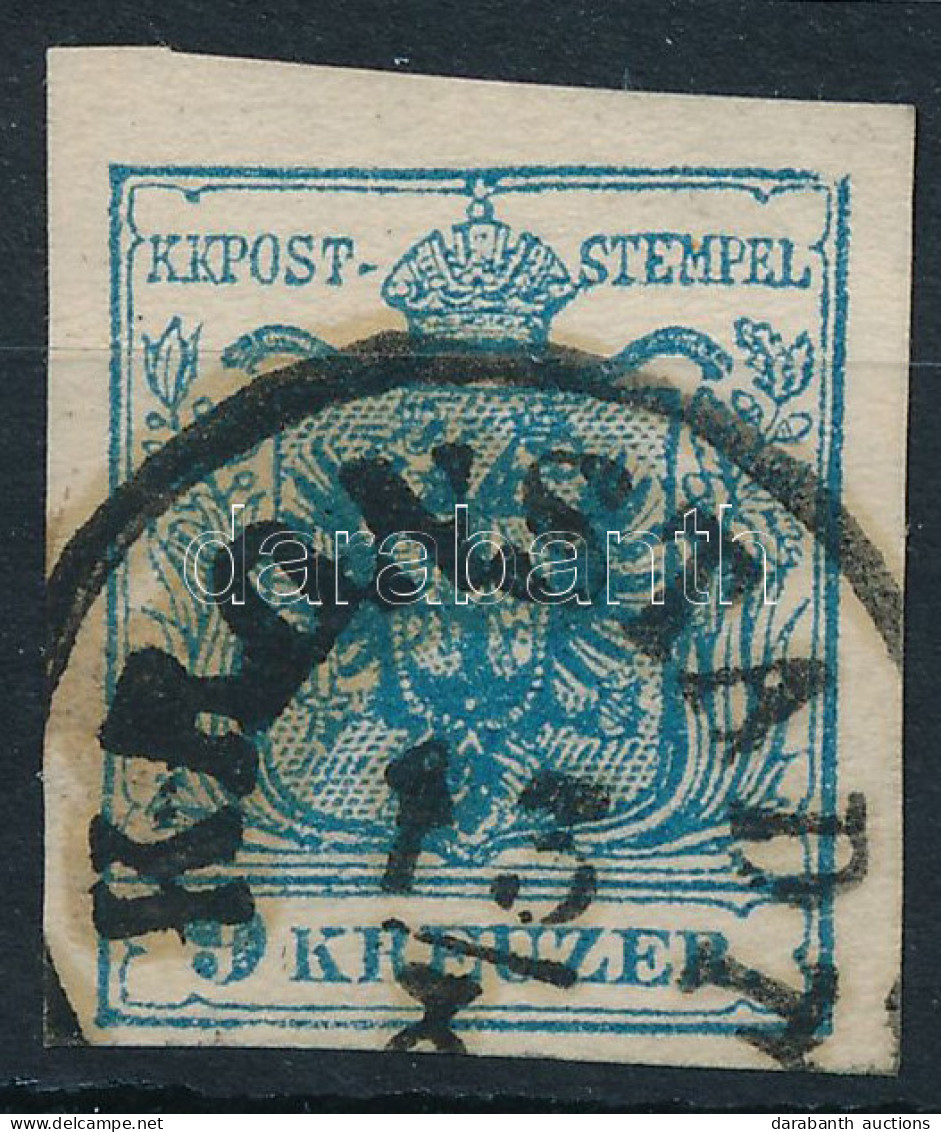 O 1850 9kr MP III Keret Kitörés A Jobb Felső Saroknál "KRONSTADT" - Other & Unclassified