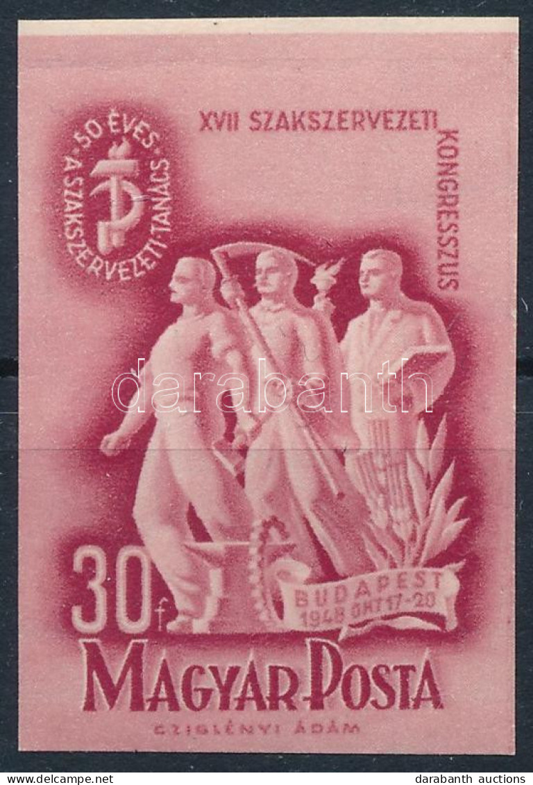 ** 1948 Szakszervezet (II.) Vágott Bélyeg (5.000) - Other & Unclassified