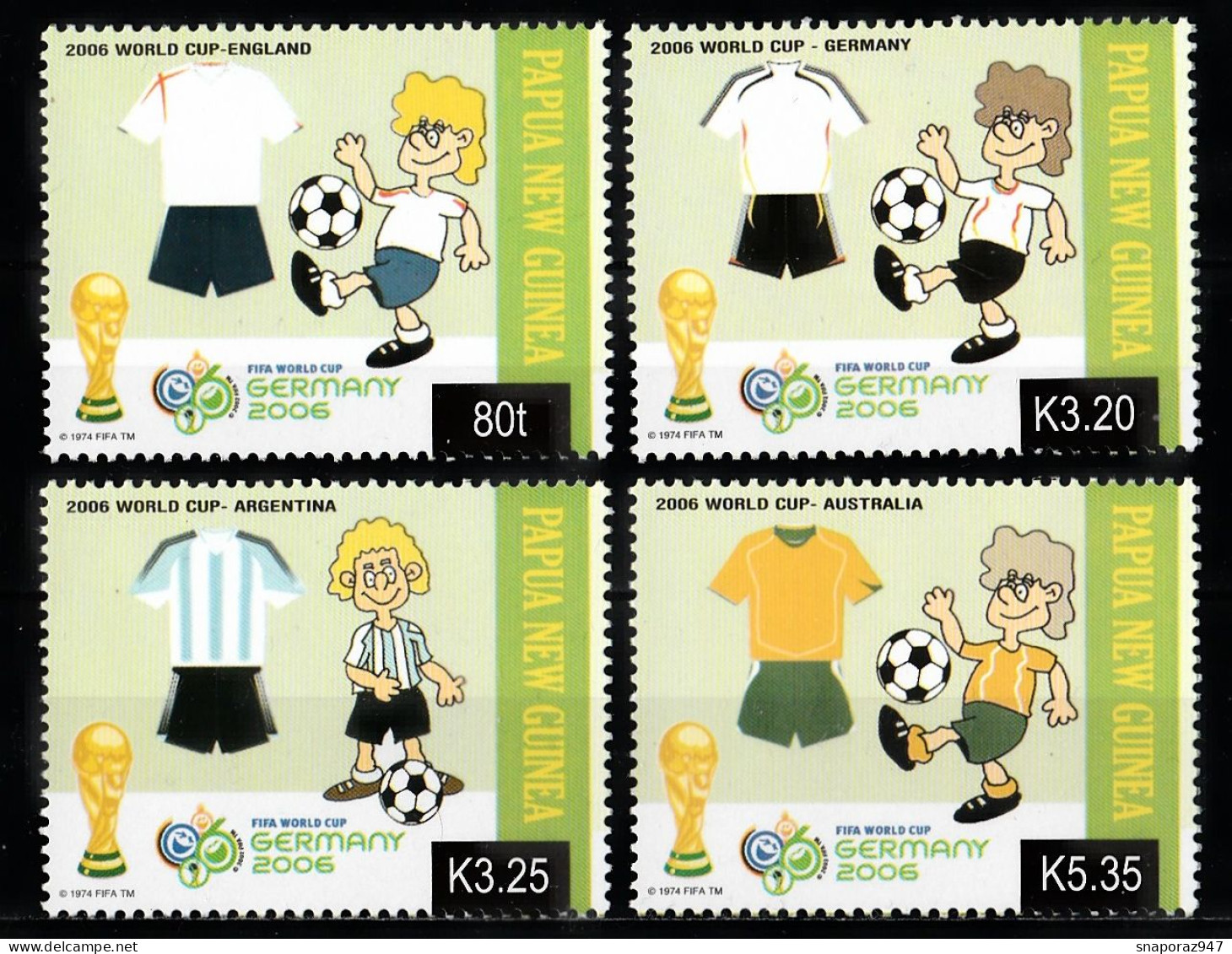 2006 Papua Nuova Guinea "Germania" Coppa Del Mondo World Cup Calcio Football ** Tr119 - 2006 – Allemagne