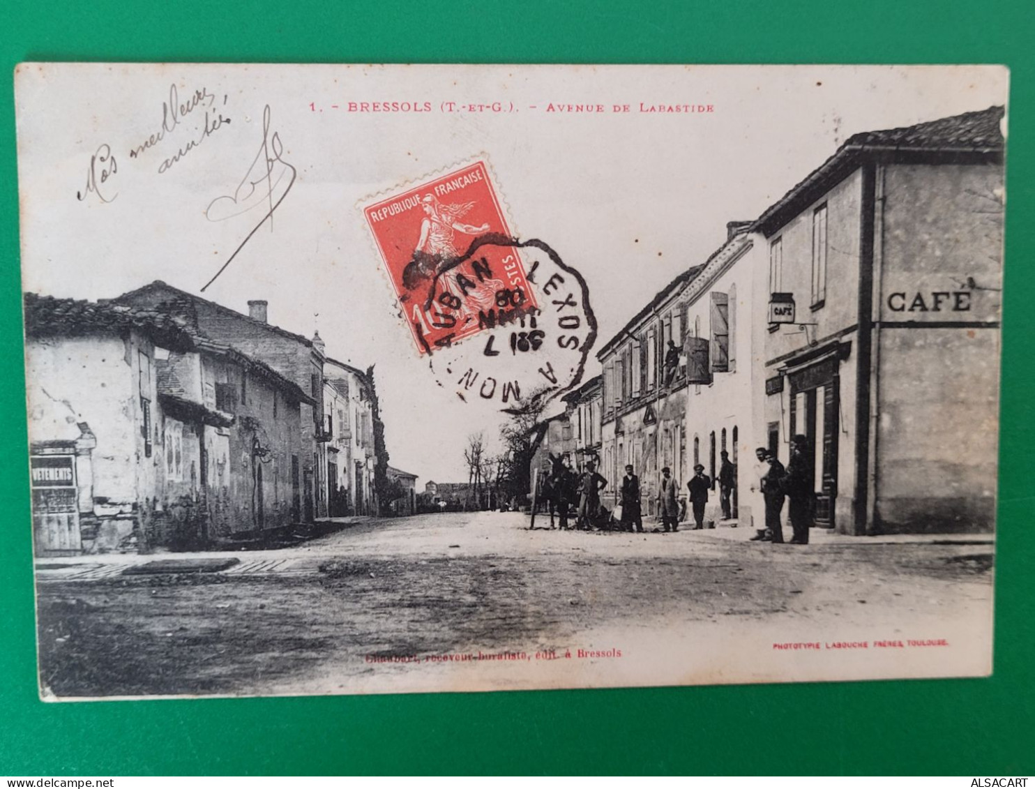 Bressols , Avenue De Labastide Et Mairie Et école 2 Cartes - Bressols