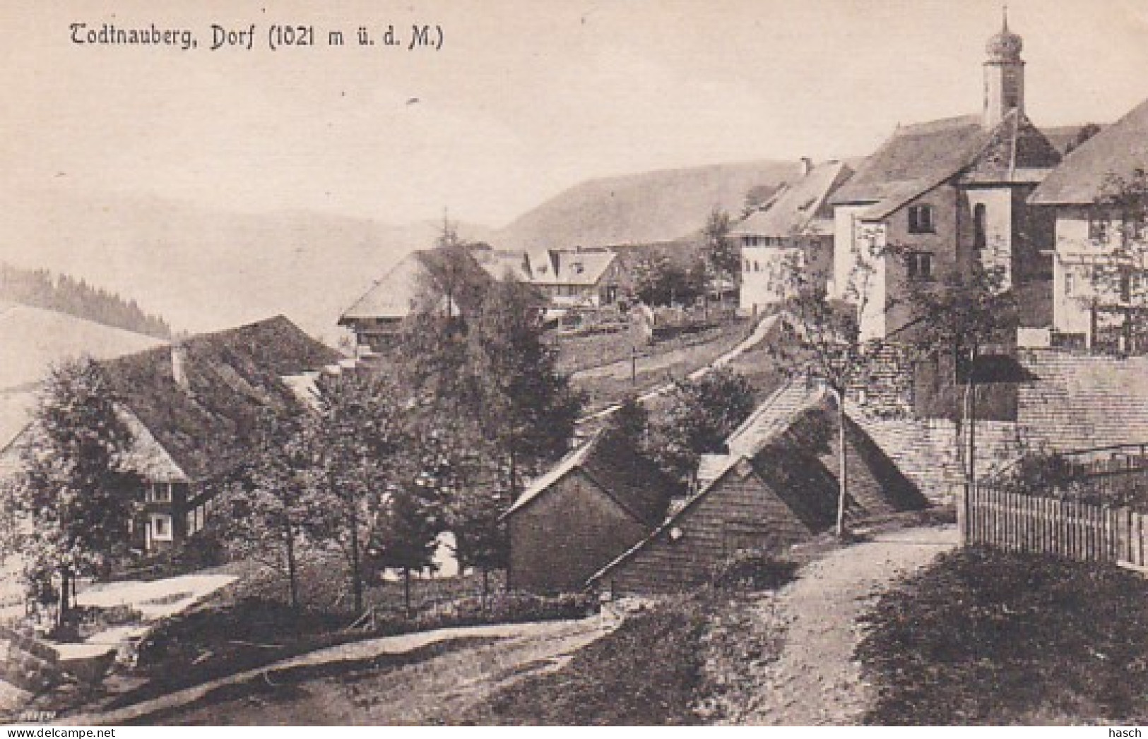 3728	189	Todtnauberg. Dorf (sehr Kleines Falte Im Ecken)  - Todtnau