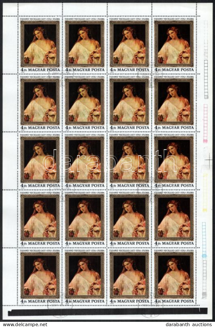 O 1976 Tiziano 20 Db Teljes ív (20.000) - Other & Unclassified