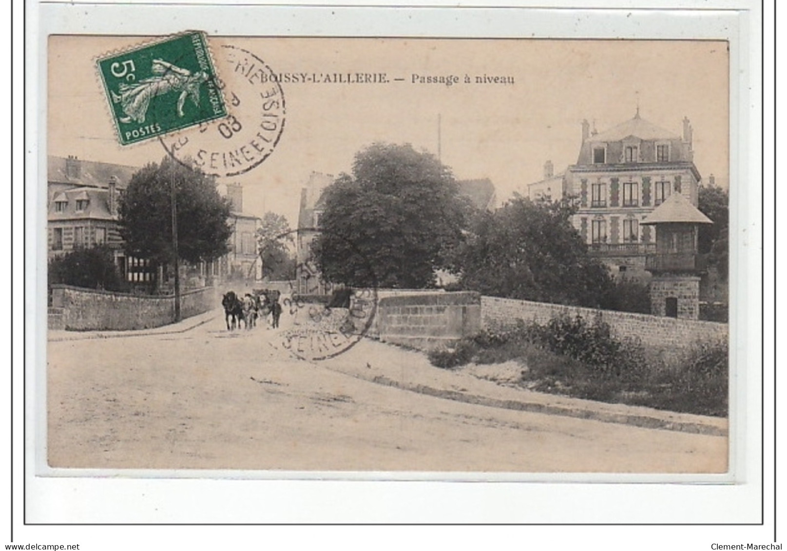 BOISSY L'AILLERIE - Passage à Niveau - Très Bon état - Boissy-l'Aillerie