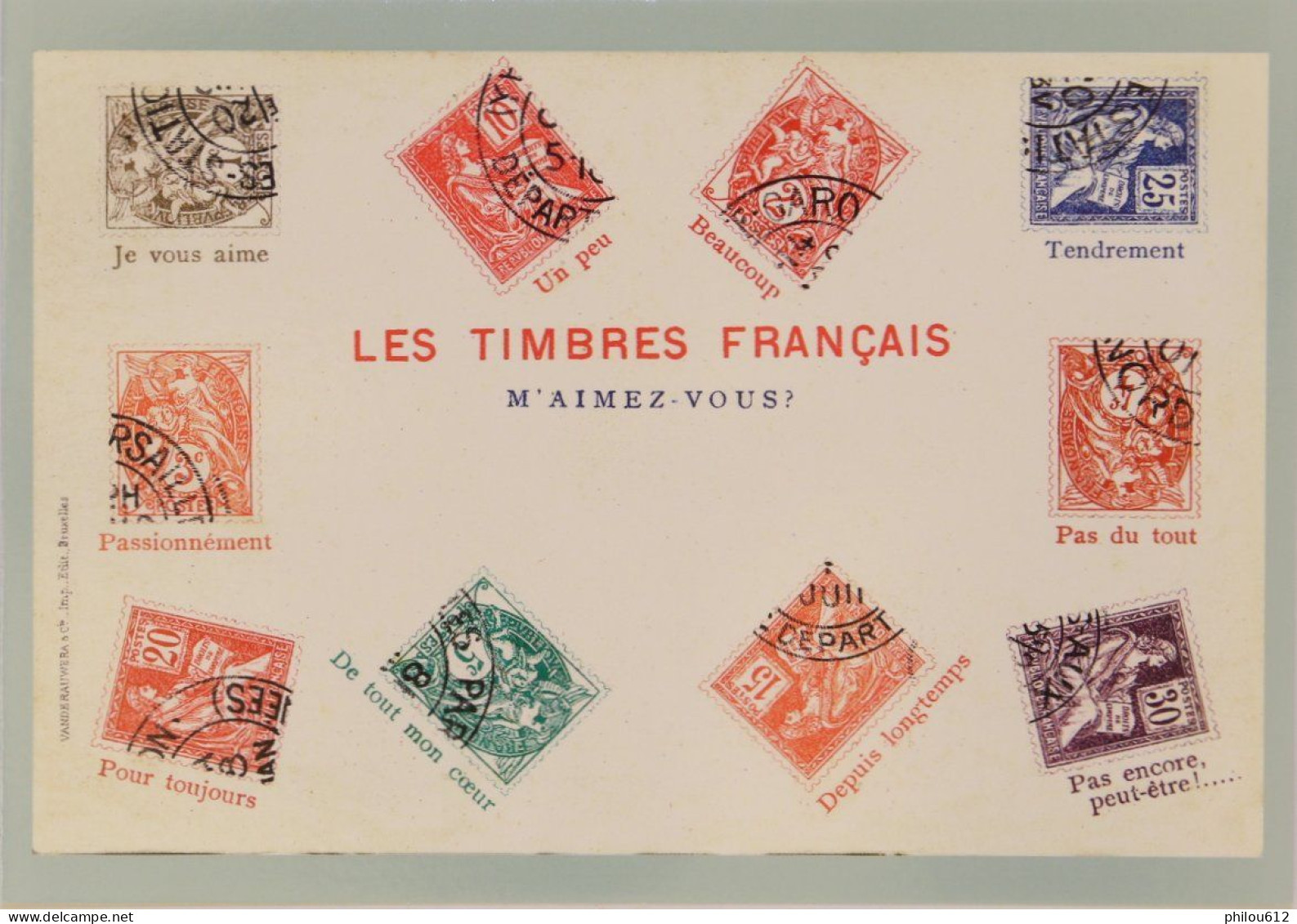 Le Langage Des Timbres - Les Timbres Français- 2020 - Prêts-à-poster:Stamped On Demand & Semi-official Overprinting (1995-...)