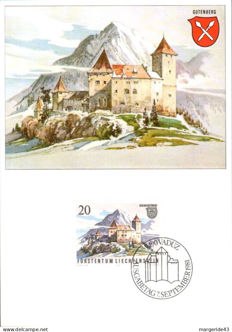 LIECHTENSTEIN LOT DE 53 CARTES MAXIMUM