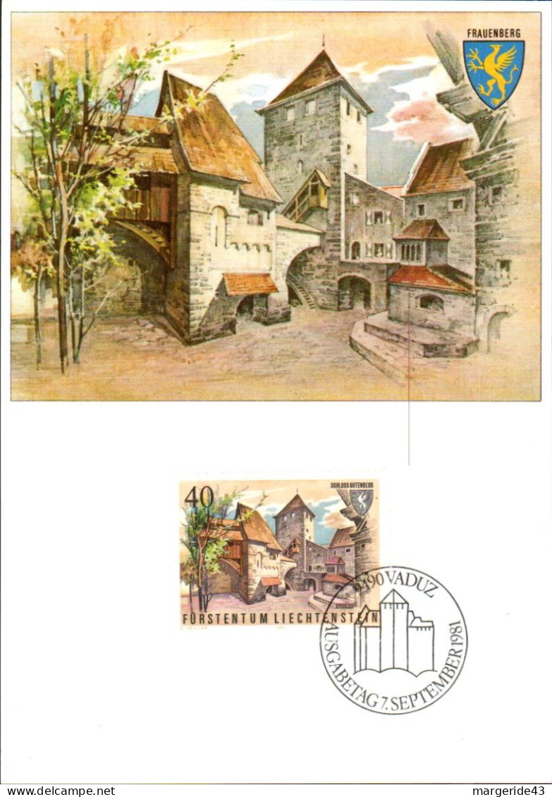 LIECHTENSTEIN LOT DE 53 CARTES MAXIMUM