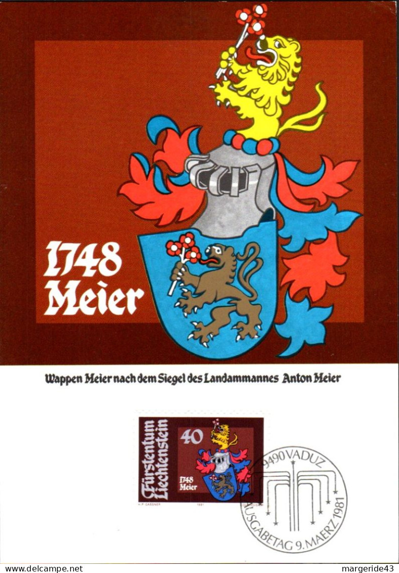 LIECHTENSTEIN LOT DE 53 CARTES MAXIMUM