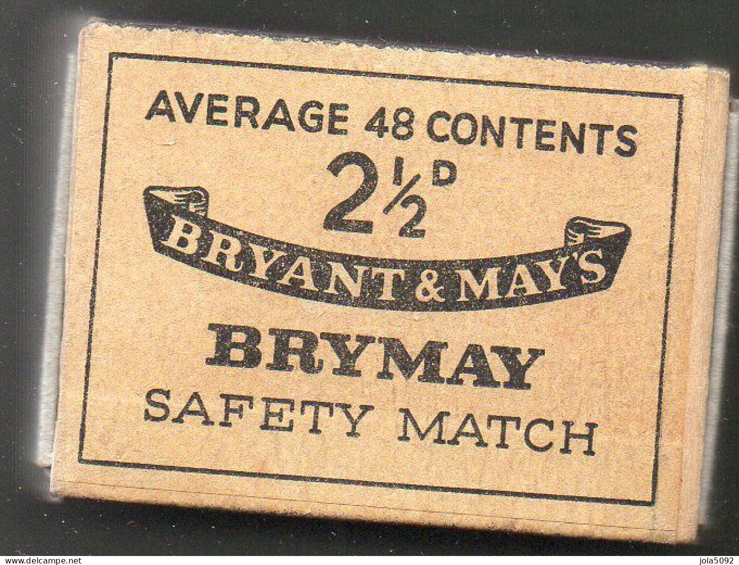 Boîte D'Allumettes - ANGLETERRE - BRYMAY - BRYANT & MAY'S (2) - Zündholzschachteln