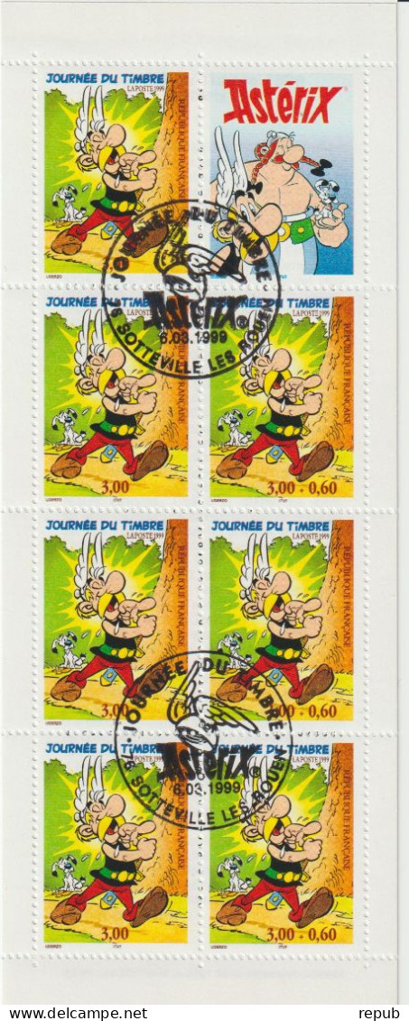 France 1999 Carnet Astérix BC 3227 Oblit - Giornata Del Francobolli