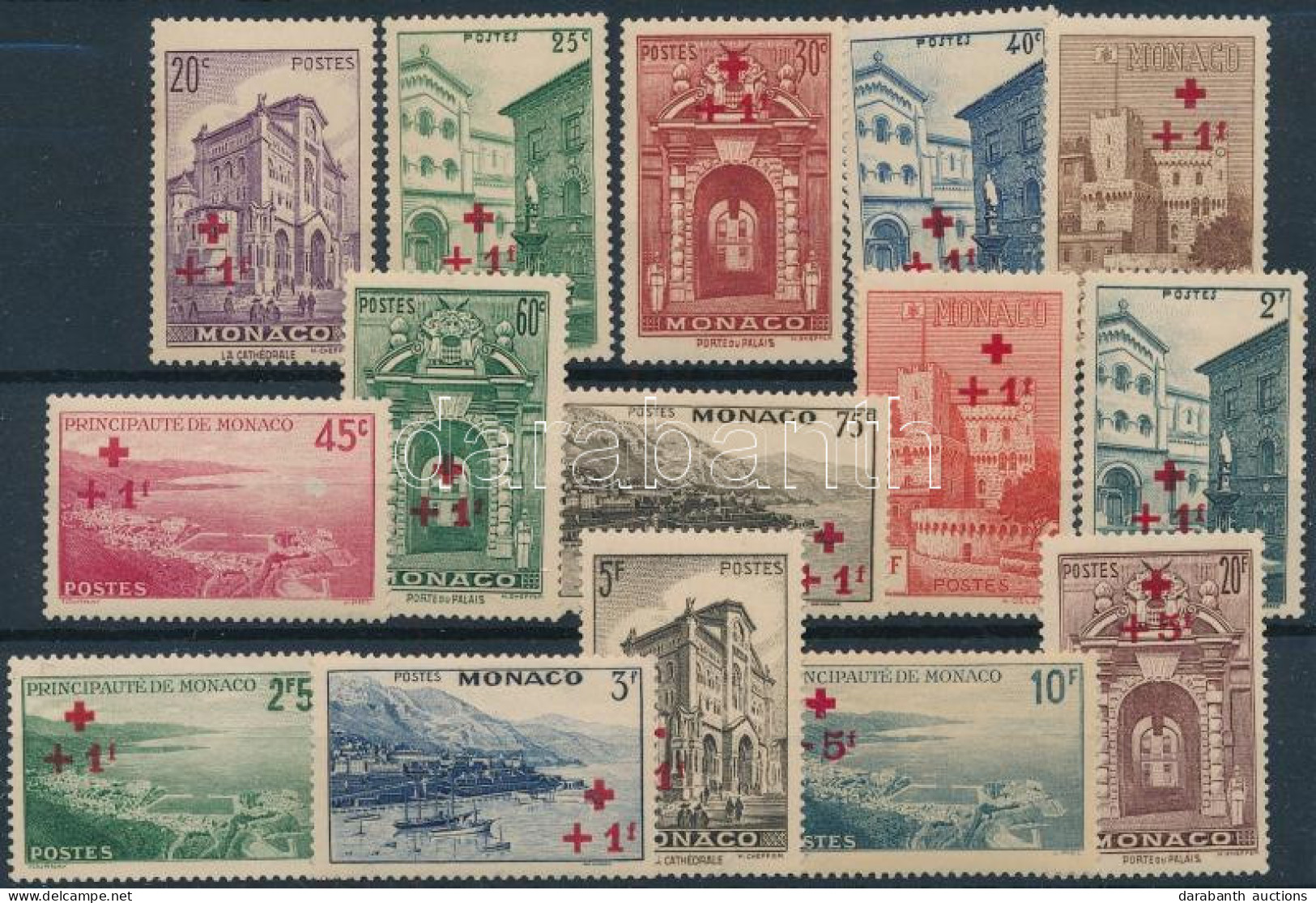 **, (*), * Monaco 1940 Vöröskereszt Mi 205-219 (**Mi EUR 250.-) - Otros & Sin Clasificación