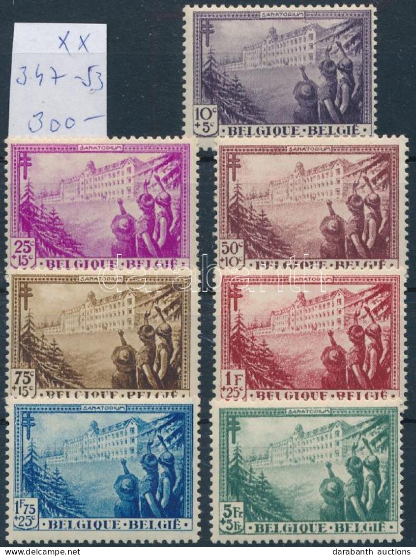 ** Belgium 1932 Mi 347-353 (Mi EUR 250.-) - Sonstige & Ohne Zuordnung