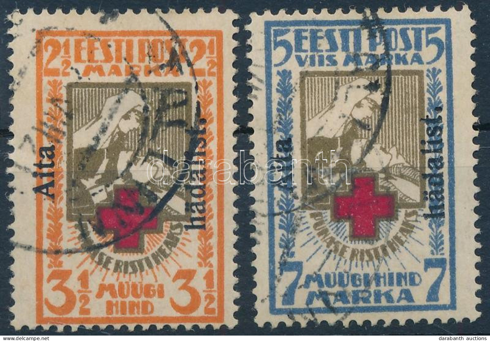 O Észtország 1923 Vöröskereszt Sor Mi 46-47 (Mi EUR 300) (garancia Nélkül / No Guarantee) - Sonstige & Ohne Zuordnung