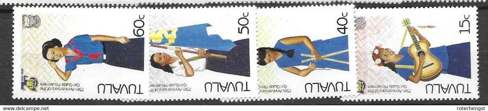 Tuvalu Mnh ** 4 Euros 1985 - Tuvalu