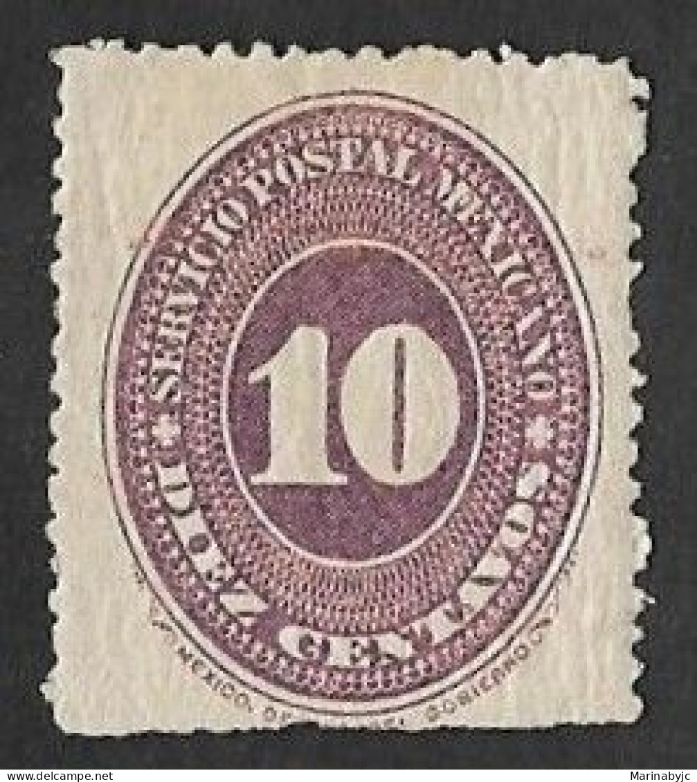 SE)1886 MEXICO  FROM THE SERIES NUMBER 10C LILAC SCT 180, MINT - Mexico