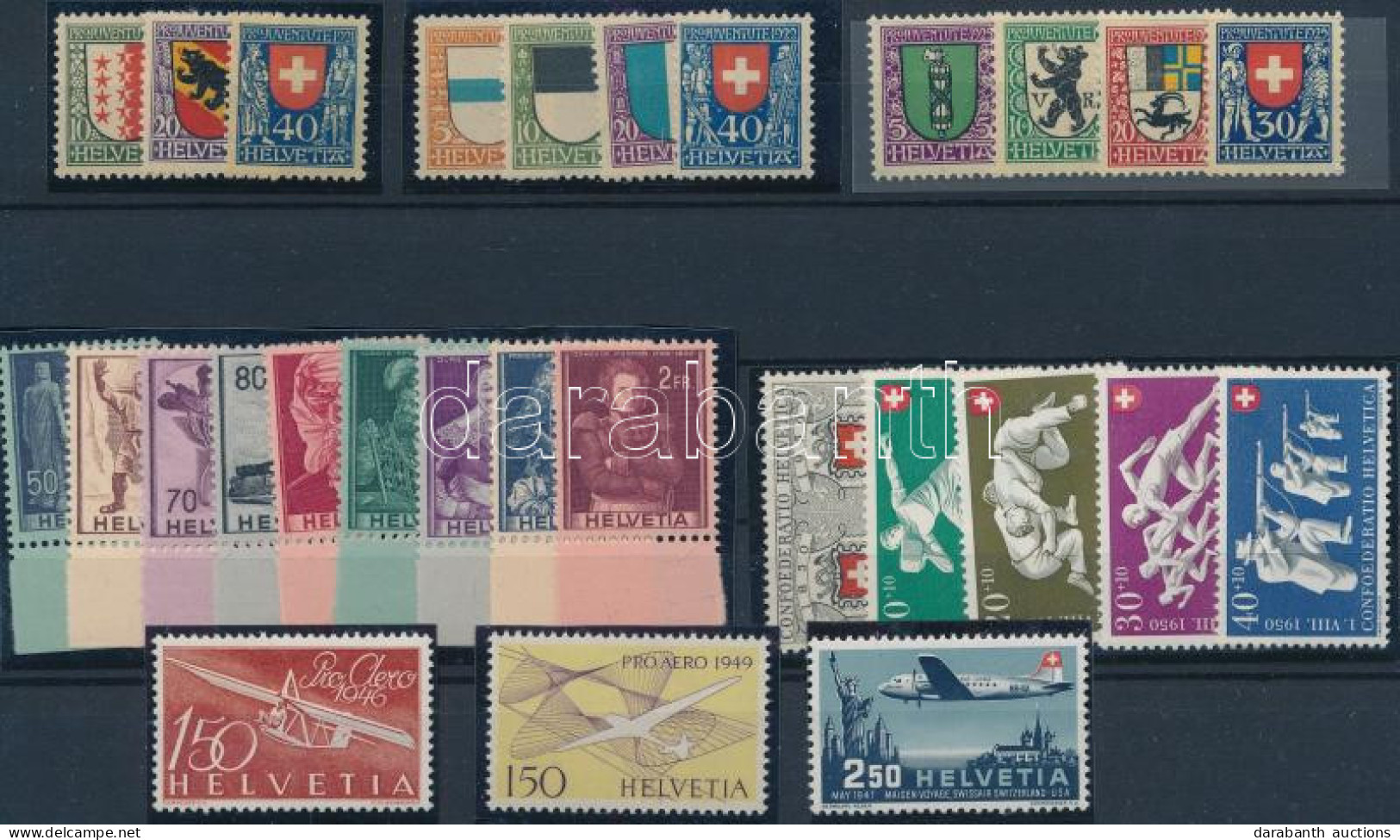 ** Svájc 1921-1951 Jó Minőségi Tétel Stecklapon (Mi EUR 269.-) - Otros & Sin Clasificación