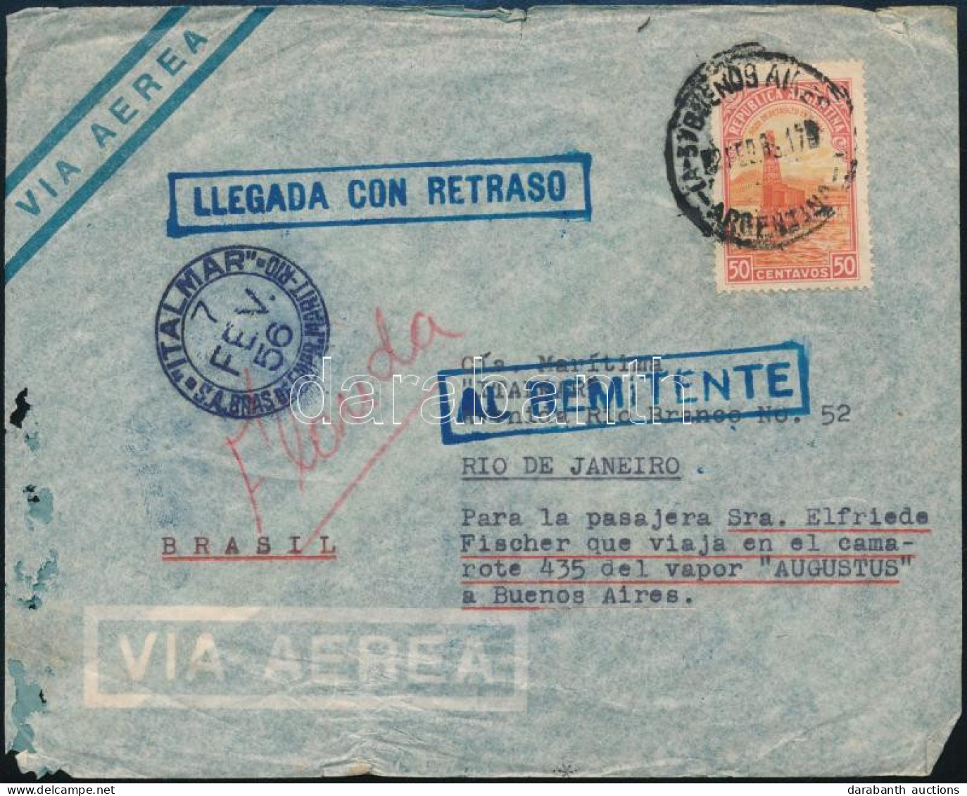 Argentína 1956 - Other & Unclassified