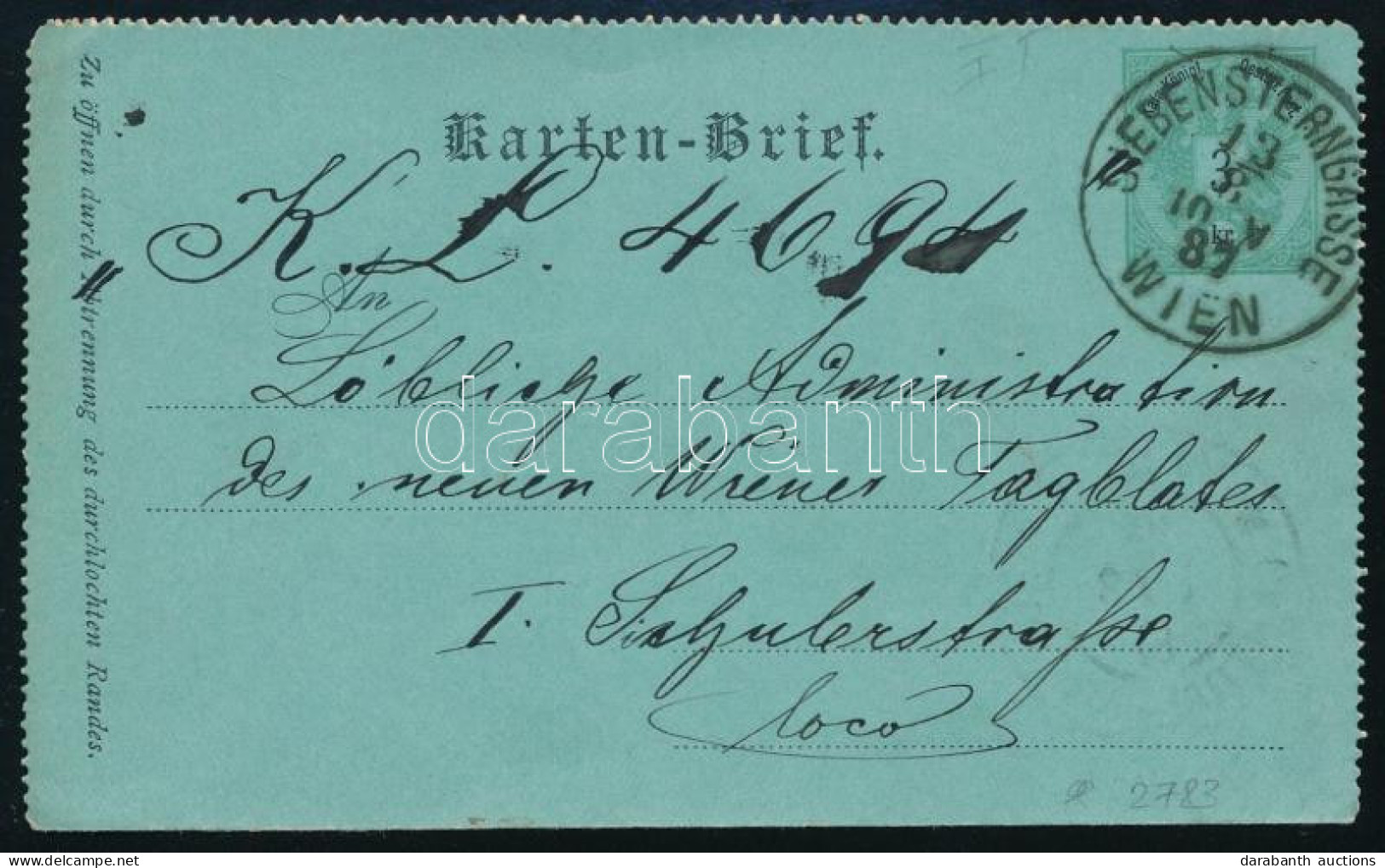 Ausztria 1887 - Autres & Non Classés
