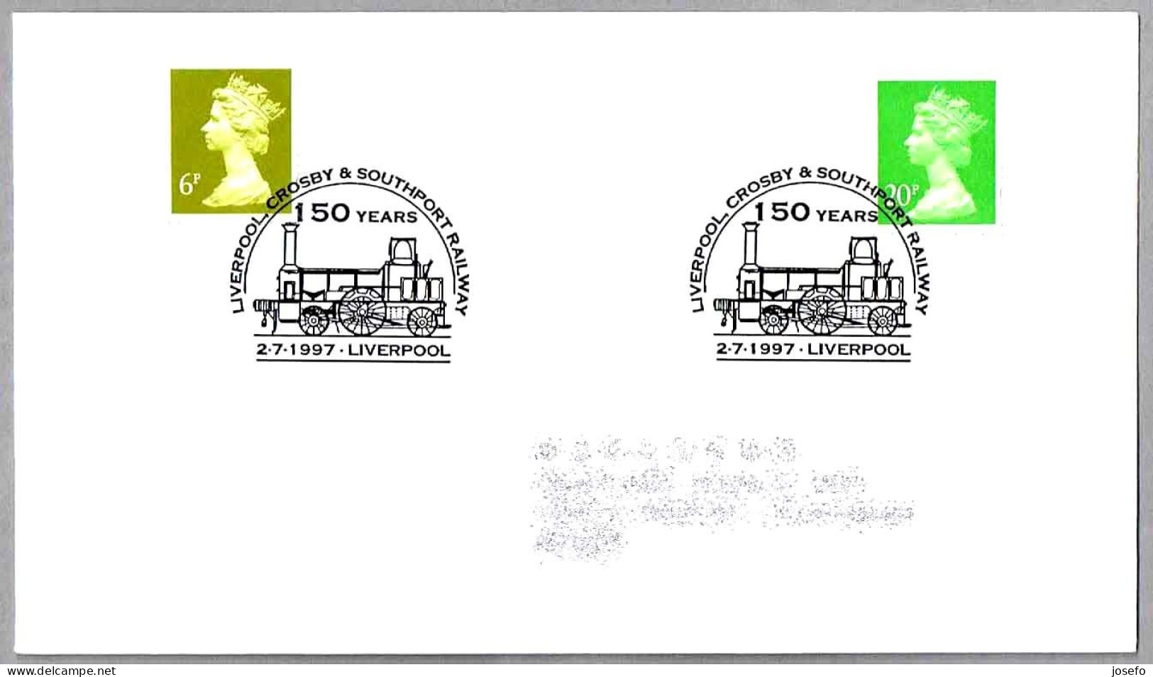 150 Years LIVERPOOL, CROSBY & SOUTHPORT RAILWAY - Ferrocarril. Liverpool 1997 - Trenes