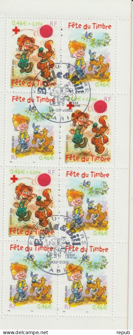 France 2002 Carnet Boule Et Bill BC 3467a Oblit - Tag Der Briefmarke