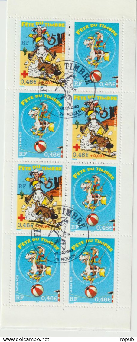 France 2003 Carnet Lucky Luke BC 3546a Oblit - Giornata Del Francobolli