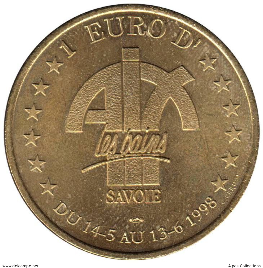 AIX LES BAINS - EU0010.2 - 1 EURO DES VILLES - Réf: T418 - 1998 - Euro Delle Città