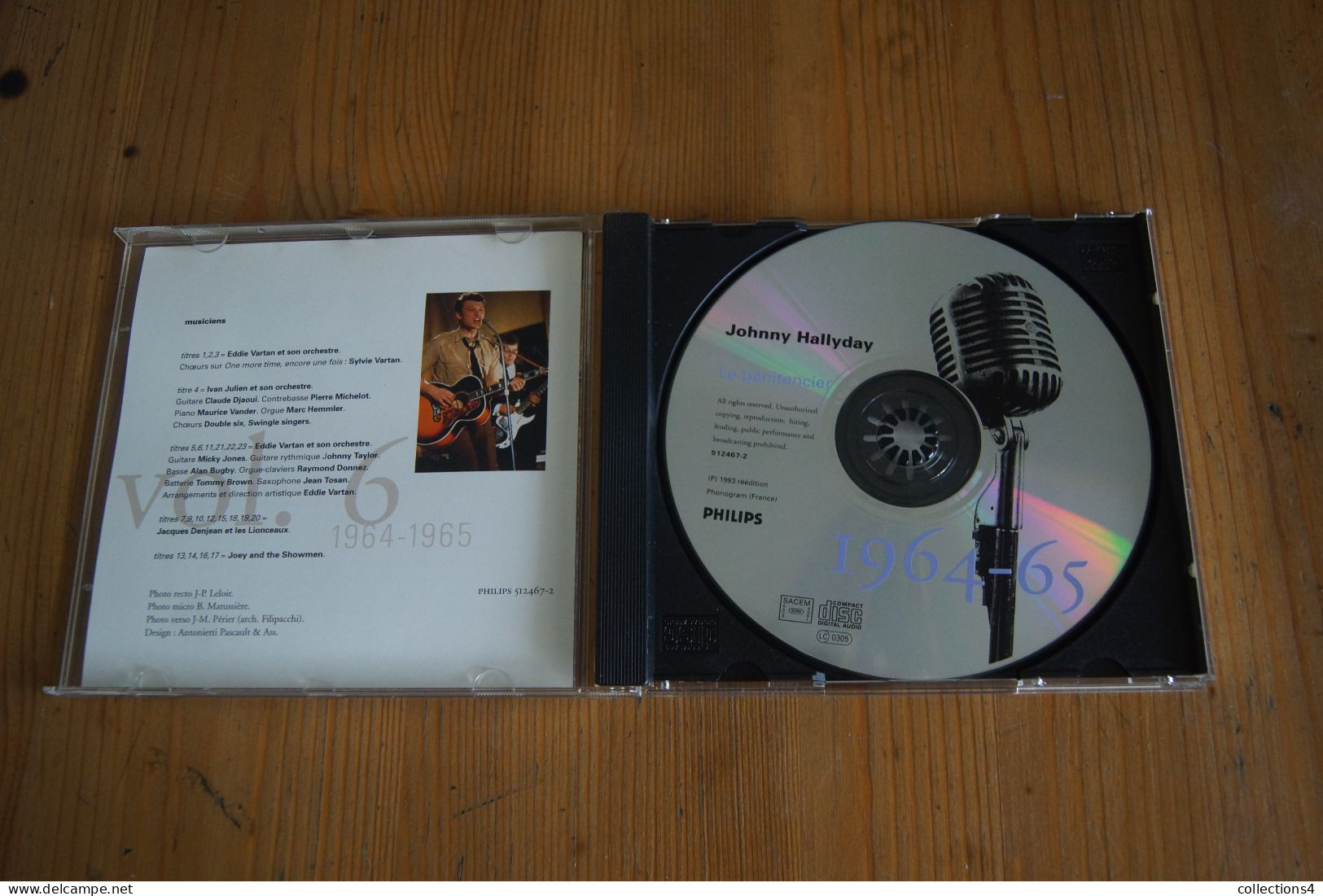 JOHNNY HALLYDAY LE PENITENCIER 1964-65  CD  SORTIE 1993 LIMITED EDITION - Rock