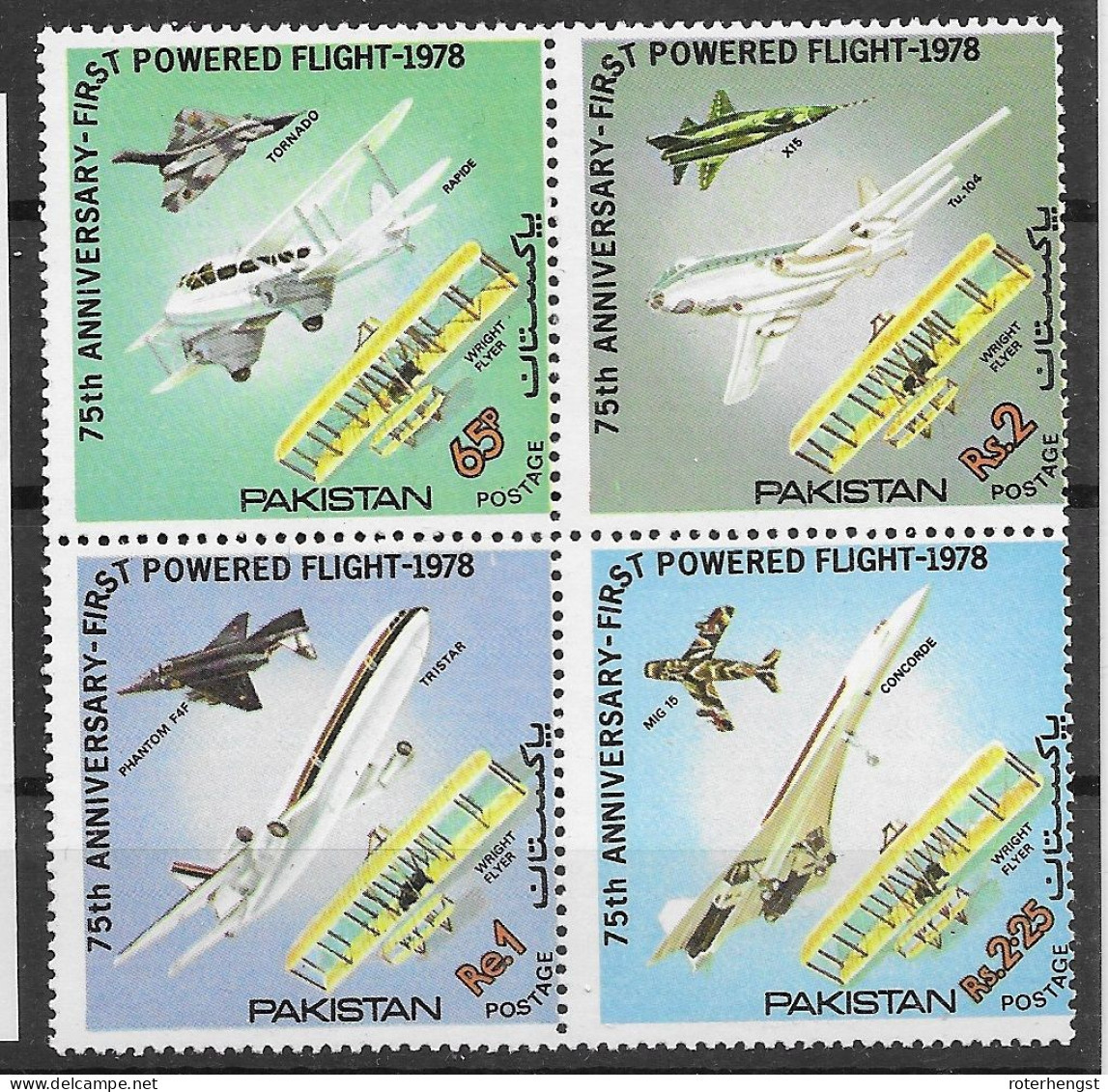 Pakistan Mnh ** Airplanes Concorde 1978 11 Euros - Pakistan