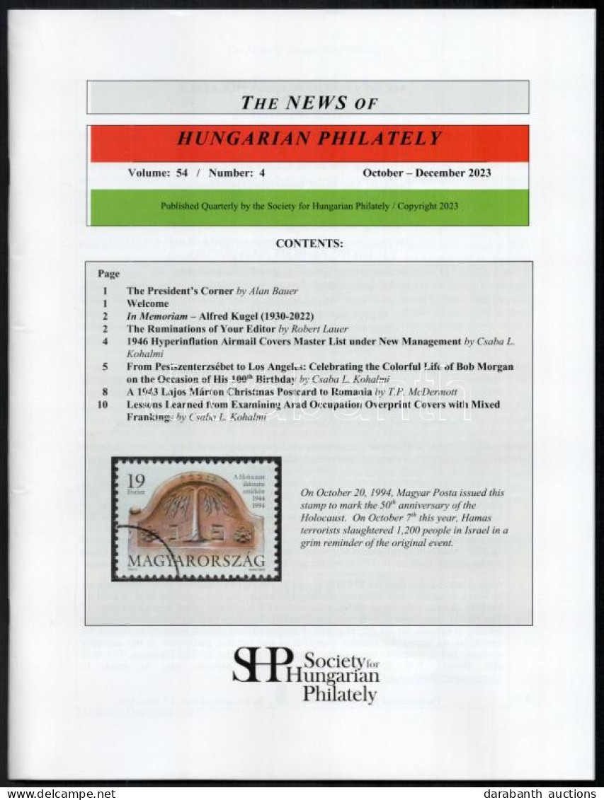 The News Of The Hungarian Philately 54. évf. 4. Száma - Otros & Sin Clasificación
