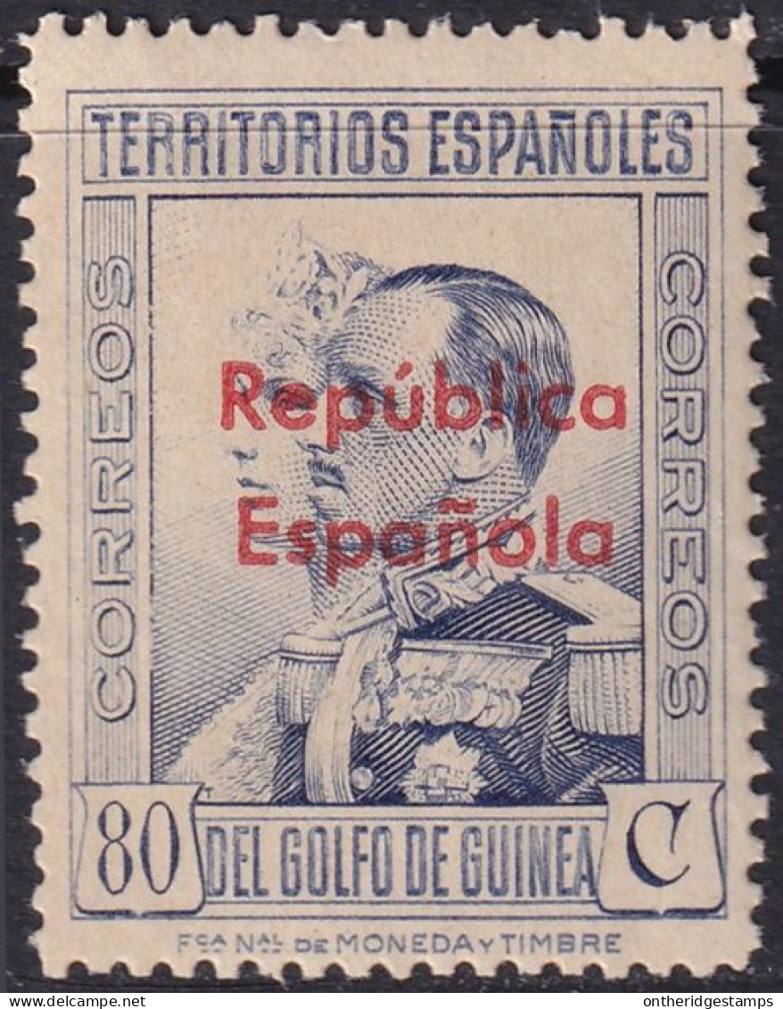 Spanish Guinea 1933 Sc 258 Ed 240 MLH* Partial Gum - Guinea Espagnole