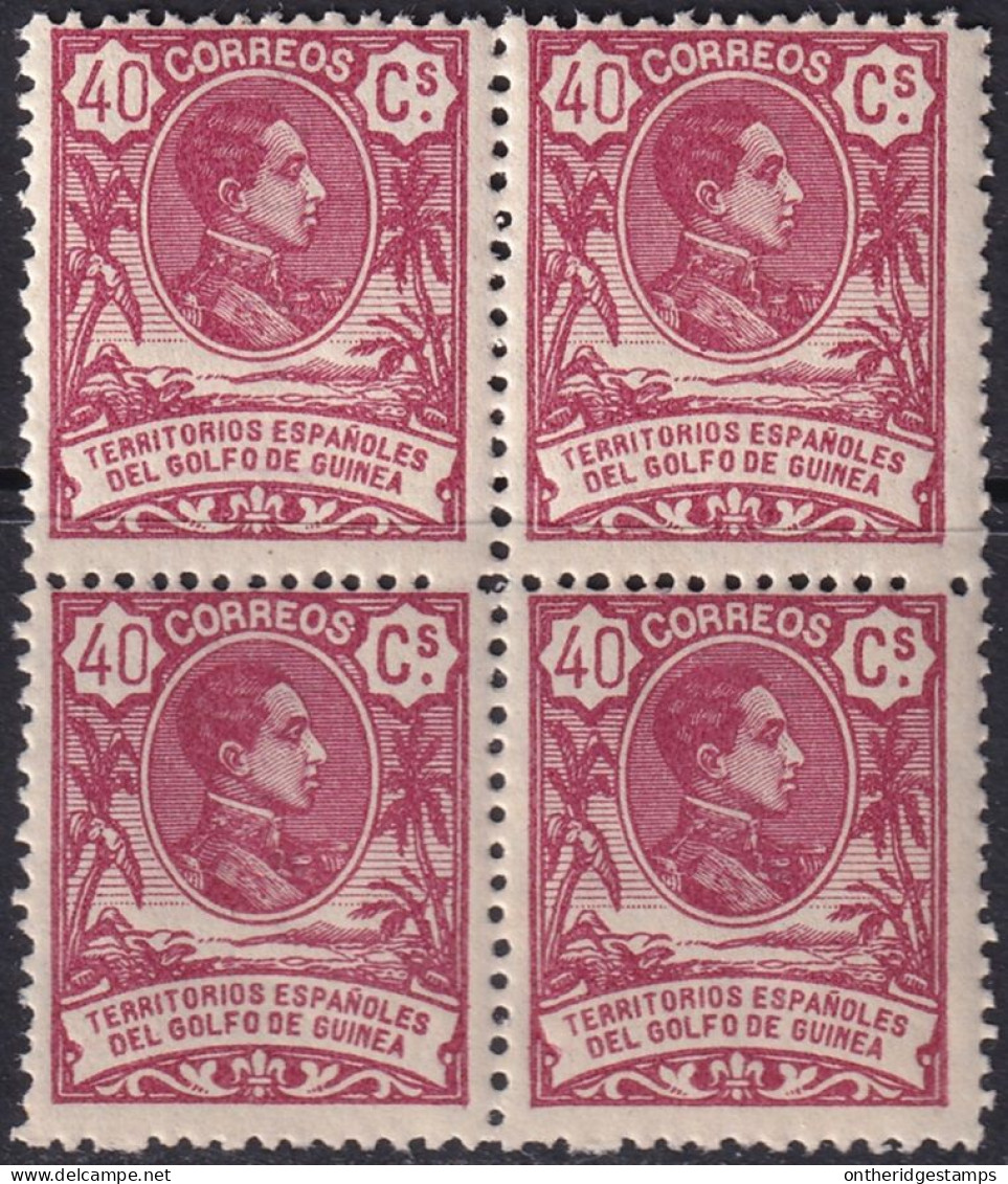 Spanish Guinea 1909 Sc 93 Ed 67 Block MNH** - Guinea Española