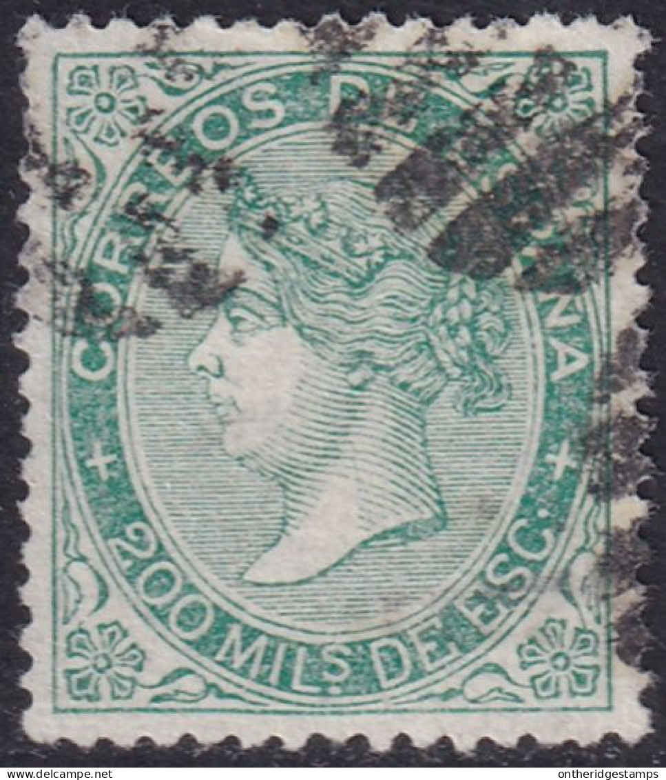 Spain 1868 Sc 101 España Ed 100 Used Grill (parrilla) Cancel - Usati